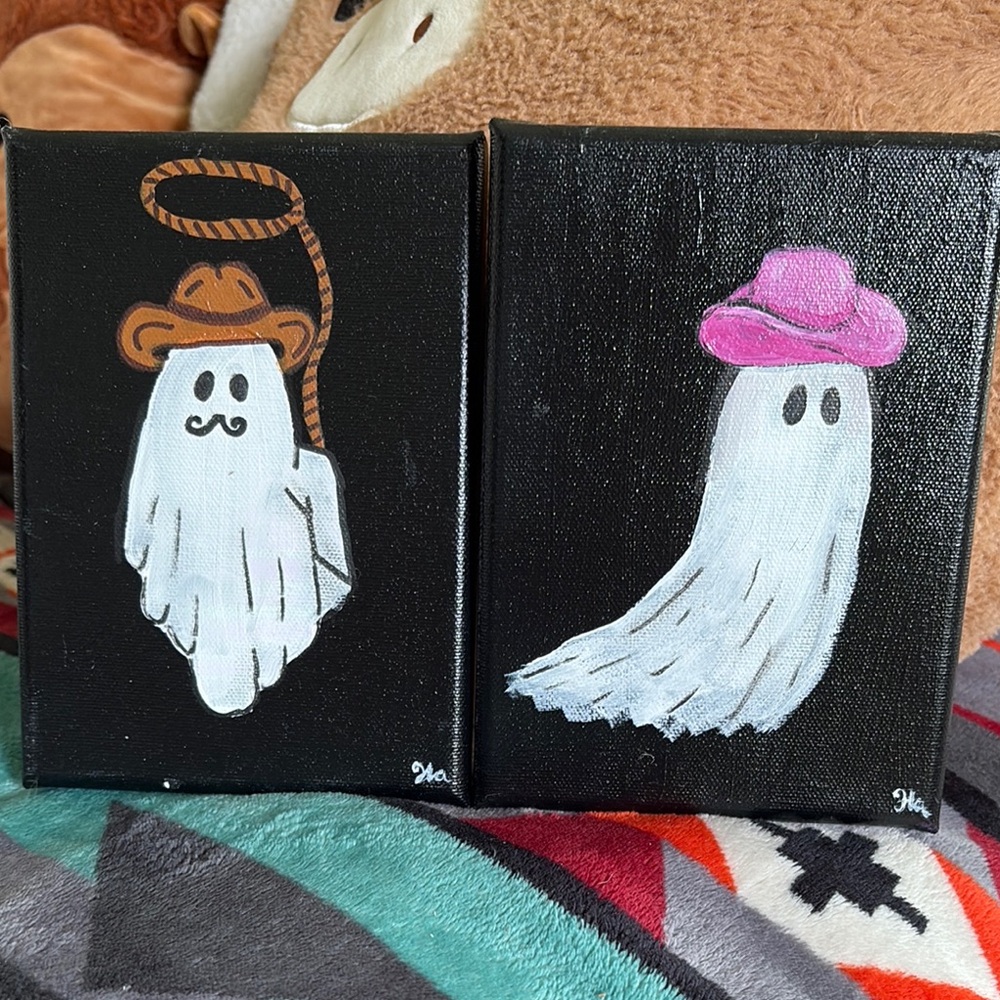 Cowboy ghost painting set